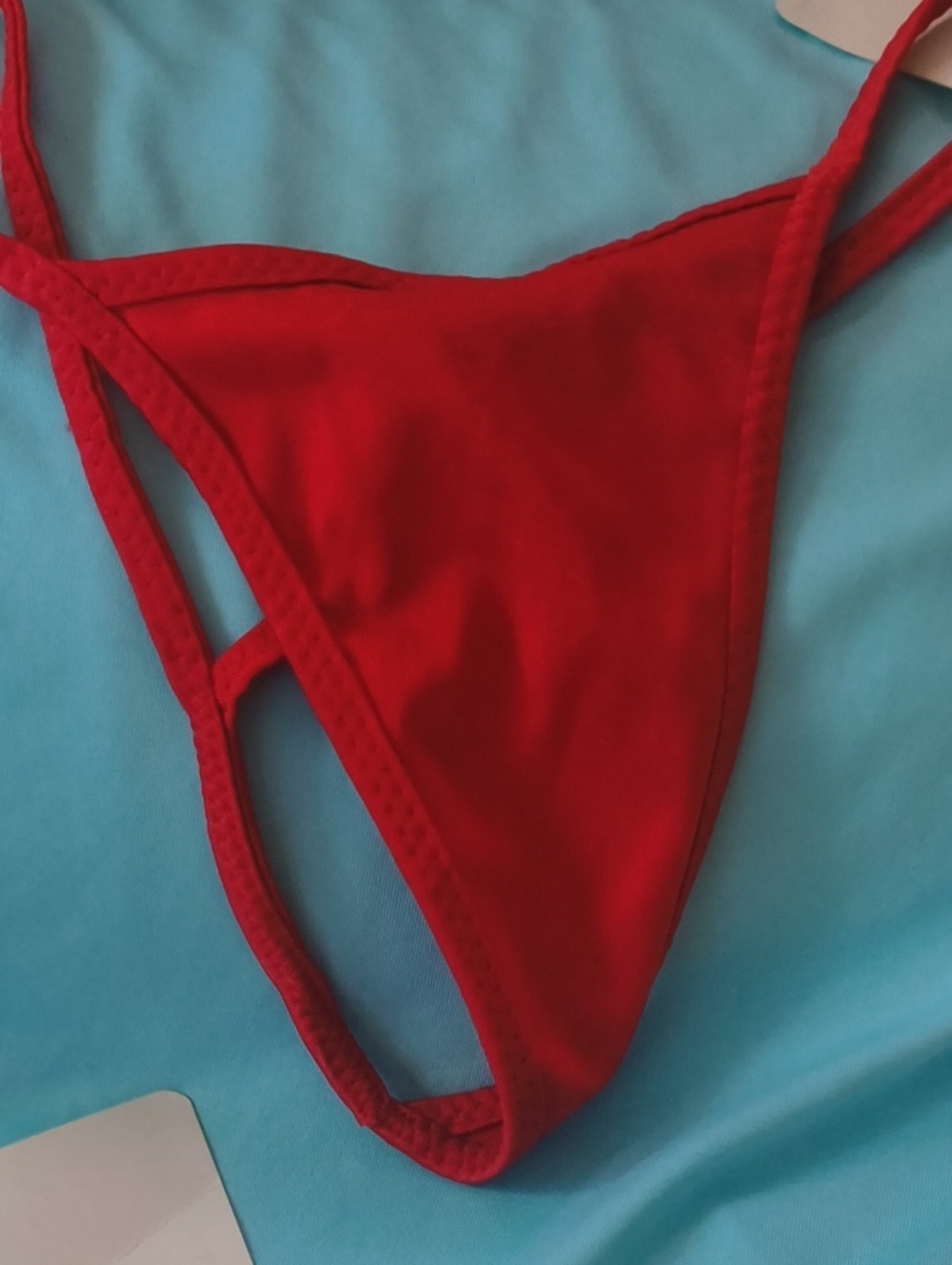 Leg Avenue Red Minimal String Bikini Bottom